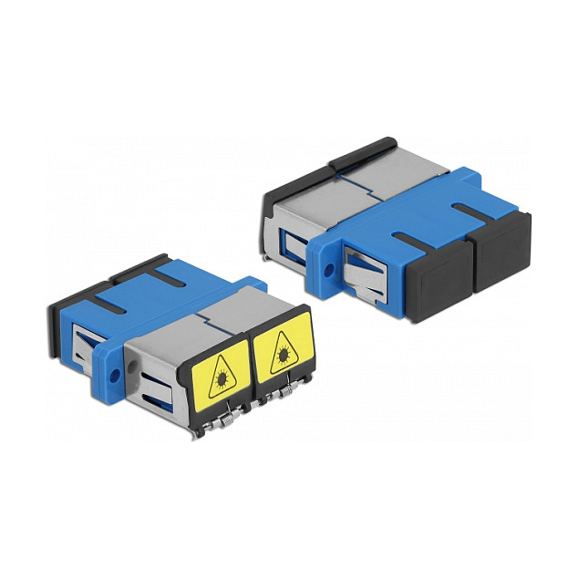 Optička spojnica DELOCK SC Duplex na SC Duplex Singlemode (keramička čahura, zaštita od lasera)-1