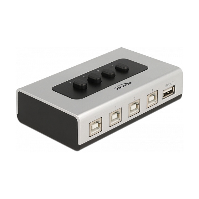 USB Switch DELOCK 87763 (4 x USB-B na 1 x USB-A, dvosmjerni)