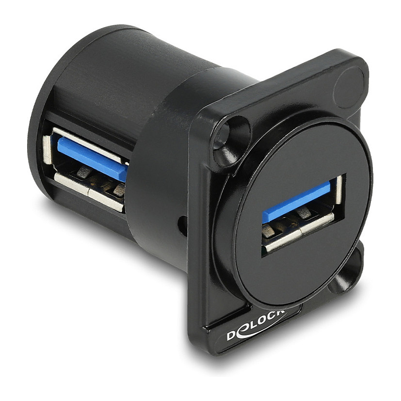 Delock D-Type Modul USB 2.0 A-ženski na A-ženski konektor, 90° kutni-0