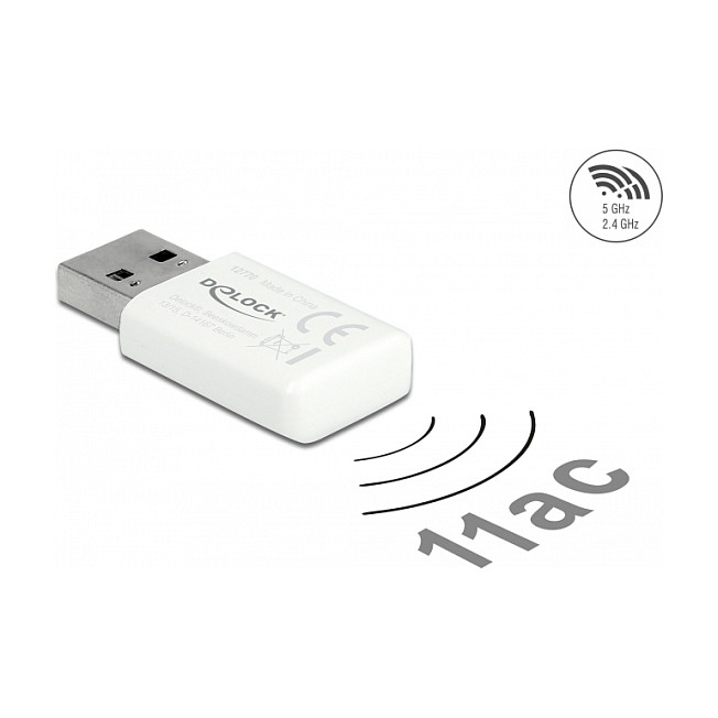 USB Wi-Fi Adapter DELOCK 12770 AC1200 (USB 3.0, Dual-Band, 867+300 Mbps)-0