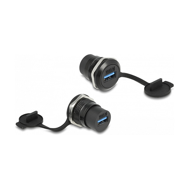 Ugradbena USB utičnica DELOCK 86966 (USB 3.2 Gen 1 Type-A, s poklopcem protiv prašine)-0