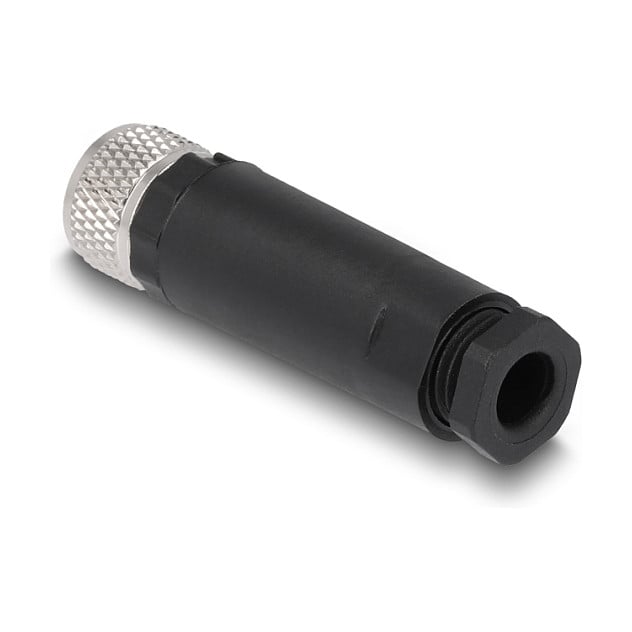 Konektor DELOCK M8 4-pinski ženski A-kodirani (IP67, vijčani spoj, za montažu)-0