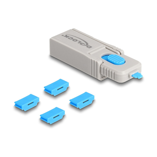Set za blokiranje HDMI portova DELOCK 20924 (4 komada + alat za zaključavanje)-0