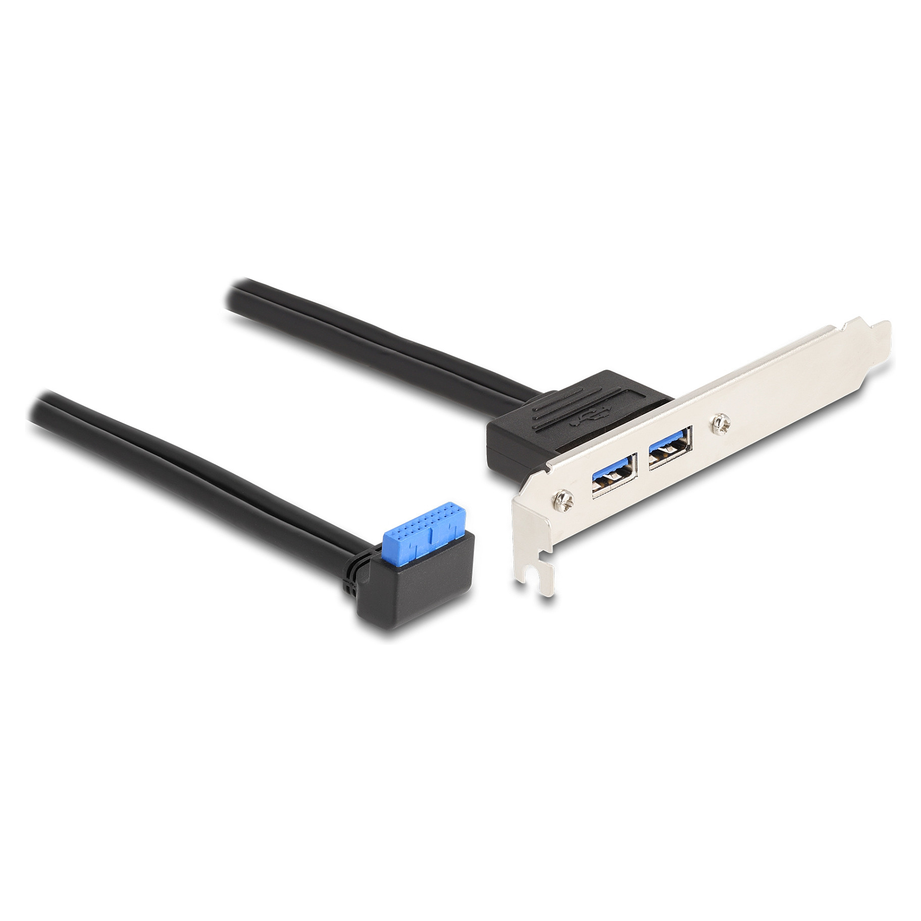 USB bracket za kućište DELOCK 83015 (2x USB-A 3.0, 50 cm, 90° konektor)-0