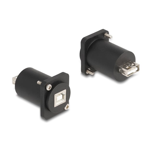 Delock D-Type Modul USB 2.0 B-ženski na A-ženski konektor (crni, za ugradnju)