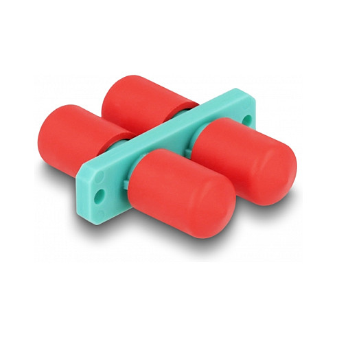 Spojnica za optički kabel DELOCK 87936 ST Duplex na ST Duplex (Multimode OM3, aqua)-1