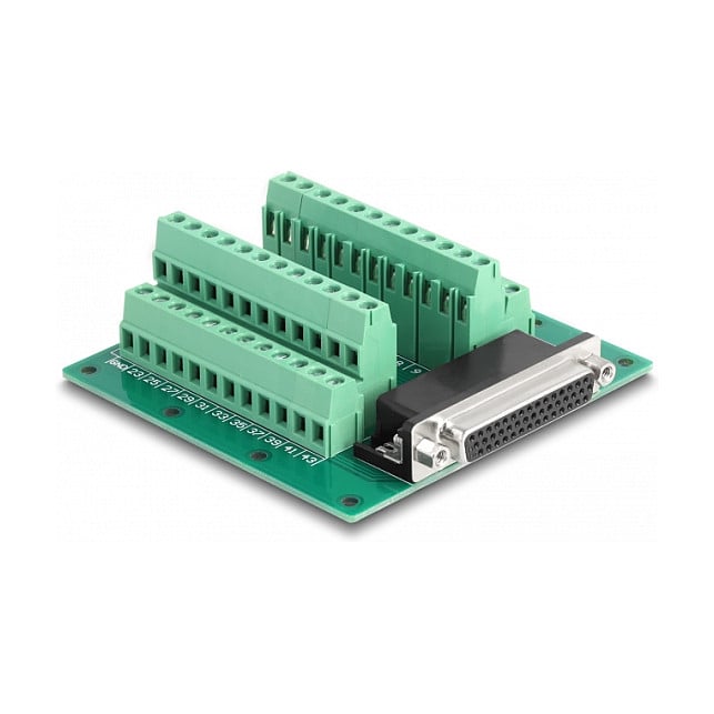 DELOCK Adapter D-Sub HD 44-pinski (ženski) na terminalni blok za DIN šinu (66916)