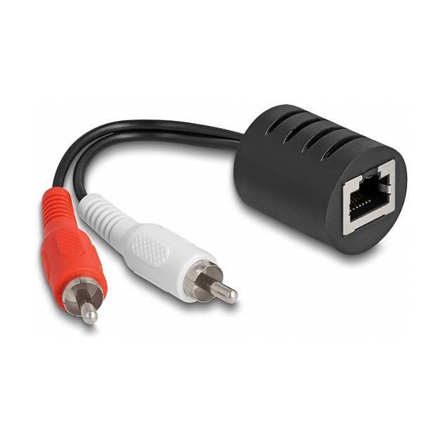 Audio Extender DELOCK 87857 (RJ45 na 2x RCA, do 50m)-0