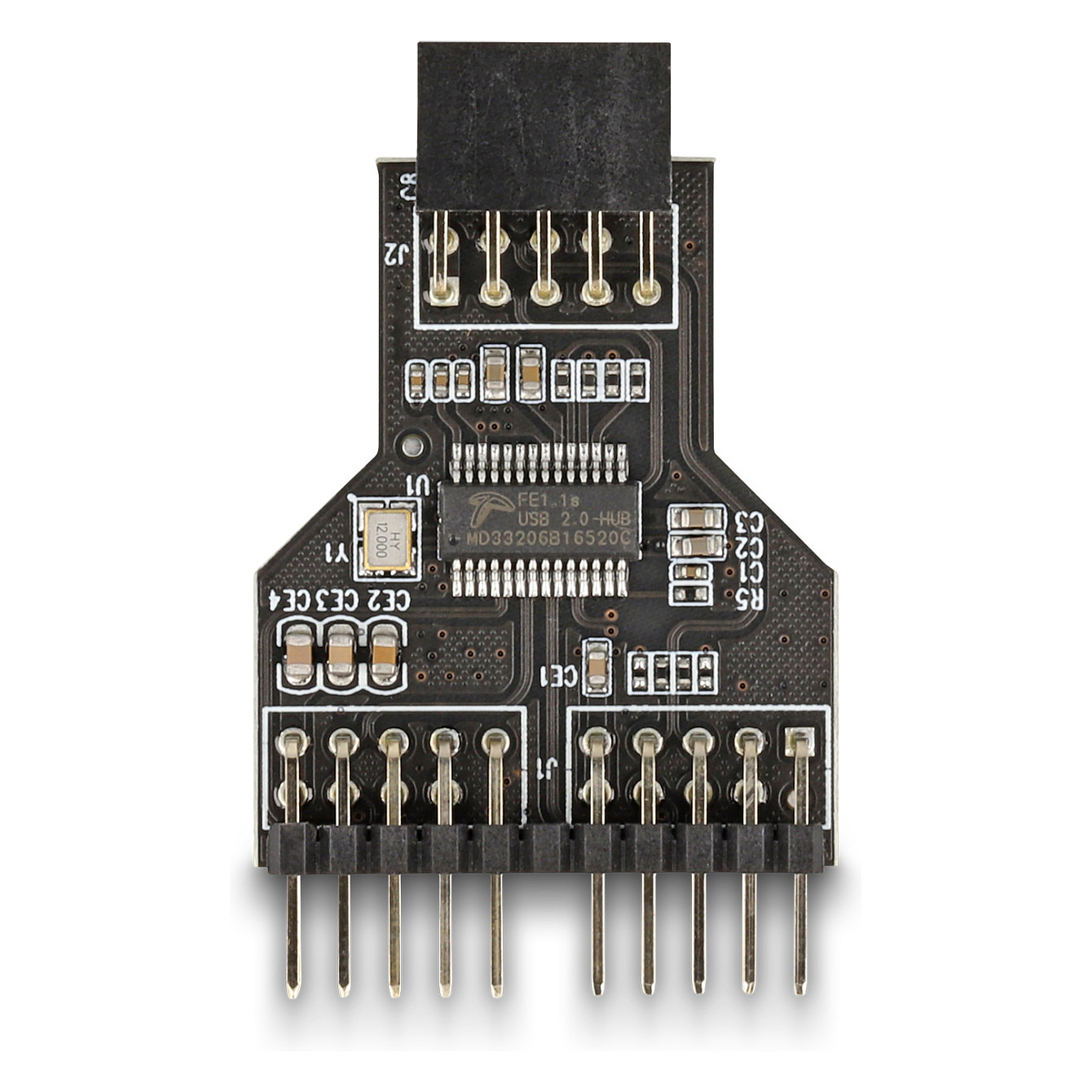 Interni USB 2.0 Hub DELOCK 60045 (1x 9-pin ženski na 2x 9-pin muški konektor)