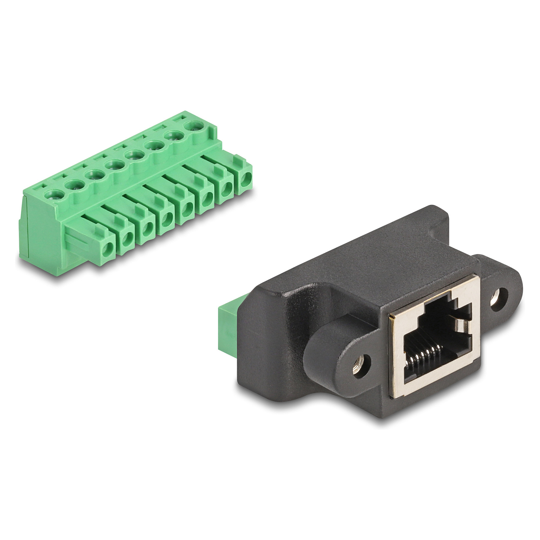 Mrežni adapter DELOCK 66589 (RJ45 na 8-pinski terminalni blok, za ugradnju)-1