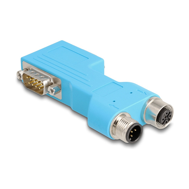 Adapter DELOCK CAN Bus razdjelnik D-Sub 9 na M12 5-pin (90°, A-kodiran, plavi)-0