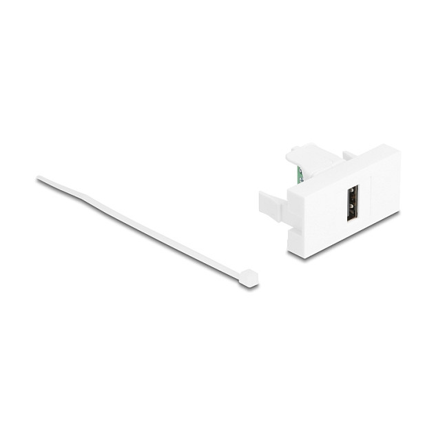Delock Easy 45 Modul USB 2.0 Tip-A (Ž) na terminalni blok, bijeli (90911)-1