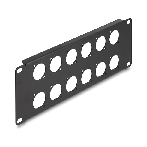 Mrežni Patch Panel DELOCK 10" 12 portova D-Type 2U crni (88054)