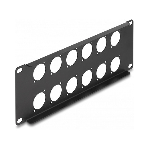Mrežni Patch Panel DELOCK 10" 12 portova D-Type 2U crni (88054)-1