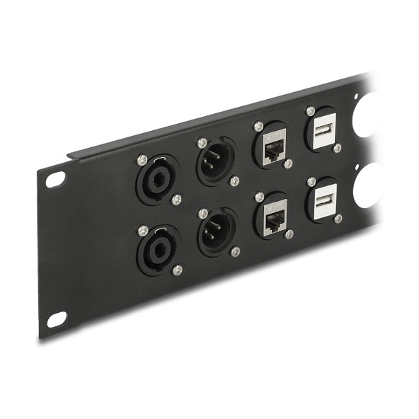 Mrežni Patch Panel DELOCK 10" 12 portova D-Type 2U crni (88054)-2