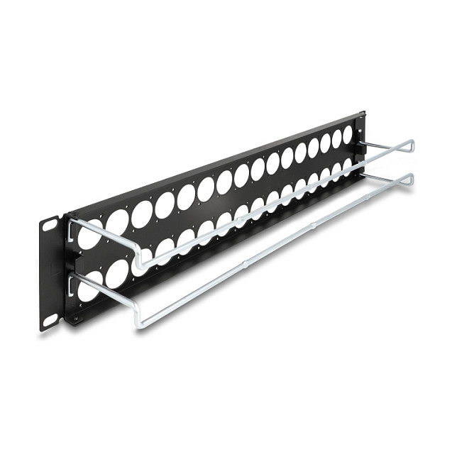Patch panel DELOCK 19″ D-Type 32 porta 2U s rasteretnim šipkama (za 19" rack ormare)-1
