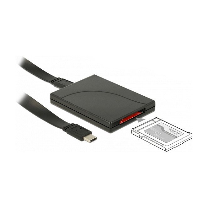 Čitač kartica DELOCK 91749 USB-C za CFexpress (10 Gbps, aluminijsko kućište)-0