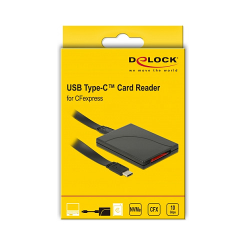 Čitač kartica DELOCK 91749 USB-C za CFexpress (10 Gbps, aluminijsko kućište)-5