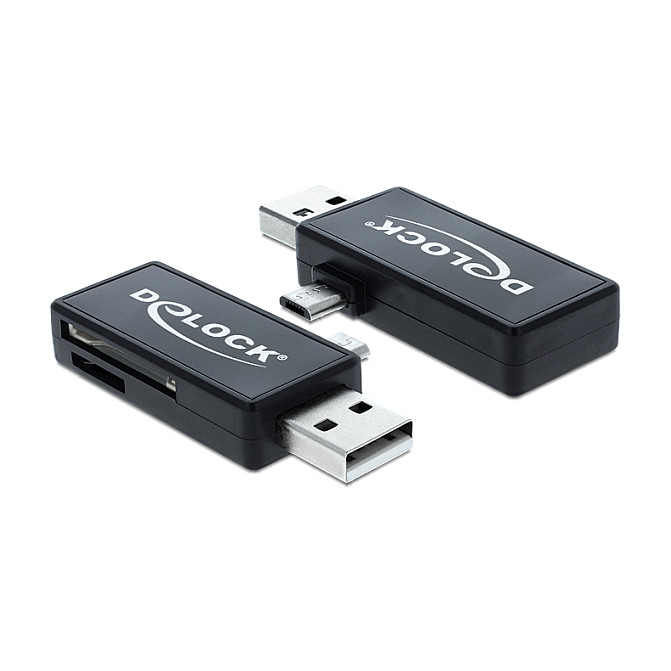 Čitač kartica DELOCK 91731 Micro USB OTG + USB-A (SD, microSD)