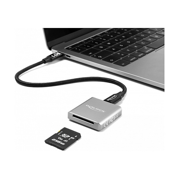 Čitač kartica DELOCK USB-C za SD Express (SD 7.1) (USB 3.2 Gen 2, NVMe)-3