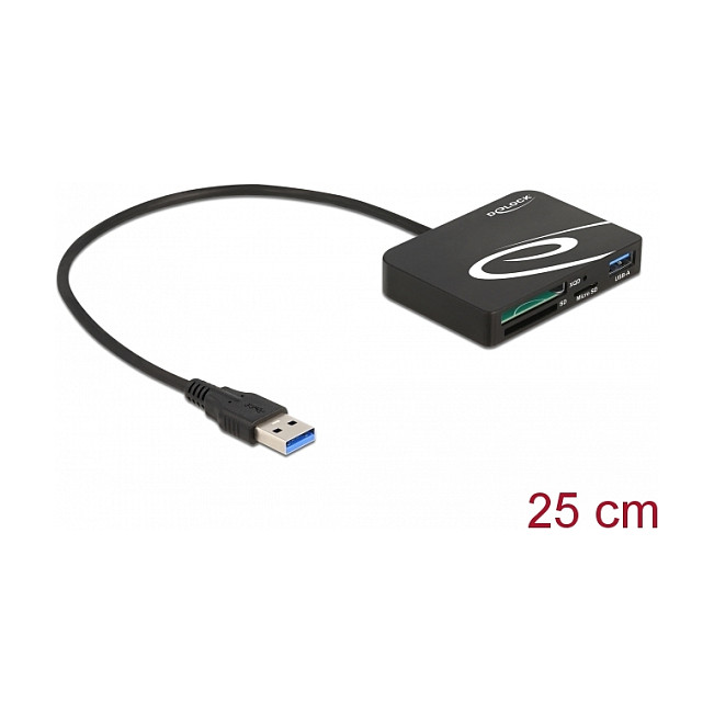 Čitač kartica DELOCK 91756 (XQD, SD, Micro SD, USB-C na USB-A hub)-0