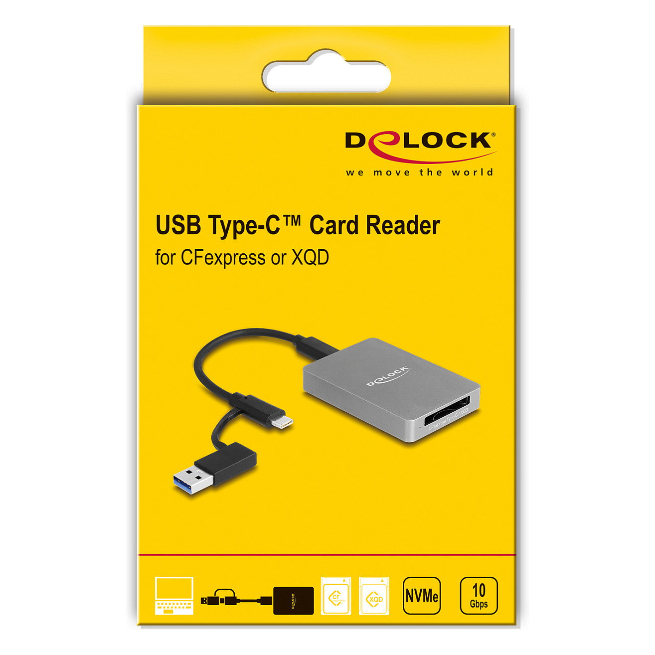 Čitač kartica DELOCK 91008 USB-C za CFexpress i XQD (aluminijsko kućište)-4