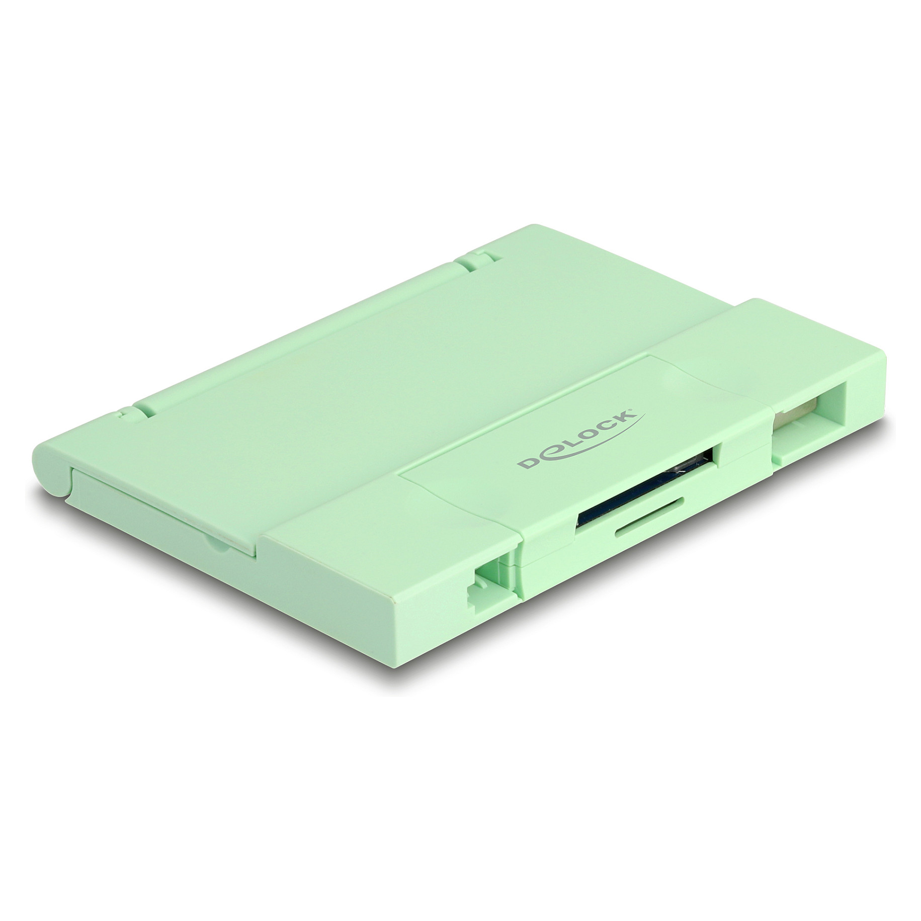 DELOCK čitač kartica USB 3.2 Gen 1 (USB-C / USB-A) za SD i Micro SD kartice + etui, mint-1