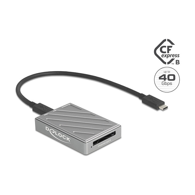 Čitač kartica DELOCK USB-C za CFexpress Type B (USB4 40 Gbps, NVMe)-1