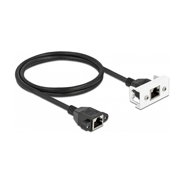 Mrežni produžni kabel DELOCK Easy 45 Modul (87131) Cat.6A S/FTP 1m