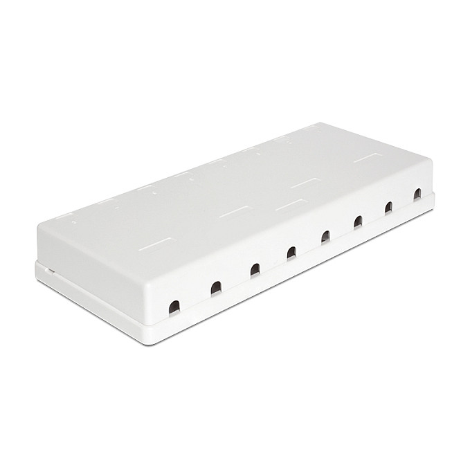 Keystone nadžbukna kutija DELOCK 86209 (8 portova, bijela)-1