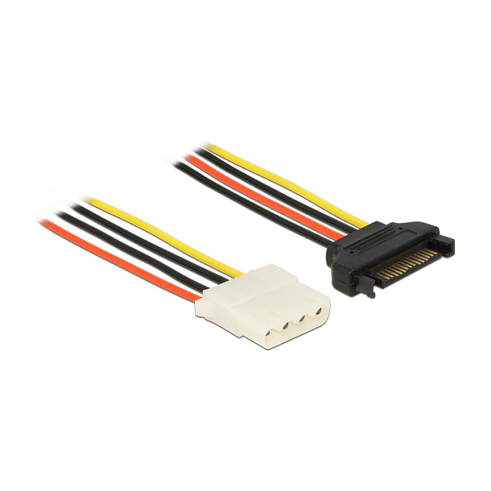 Kabel za napajanje DELOCK SATA 15-pin muški na 4-pin ženski (50 cm, 18 AWG)-0