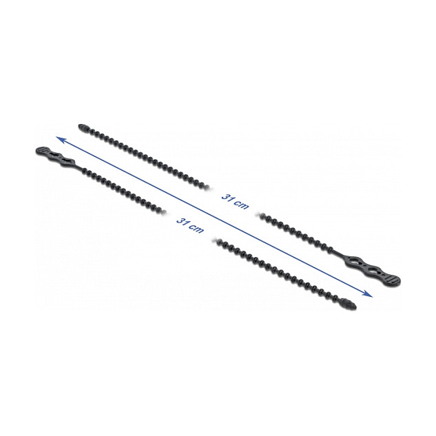 Vezice za kabele DELOCK 18967 višekratne 310 x 4.5 mm crne (10 komada)-1