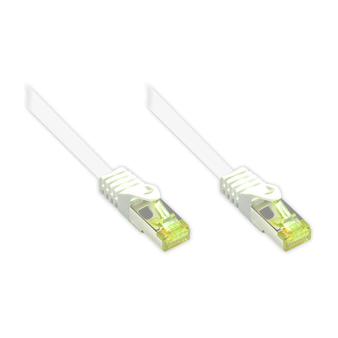 Mrežni kabel GOODCONNECTIONS Cat. 6A S/FTP (0.25m, bijeli, 500 MHz, LSZH)-0