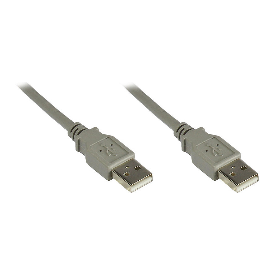 USB kabel GOODCONNECTIONS 2.0 A-muški na A-muški (0.5m, sivi)-0