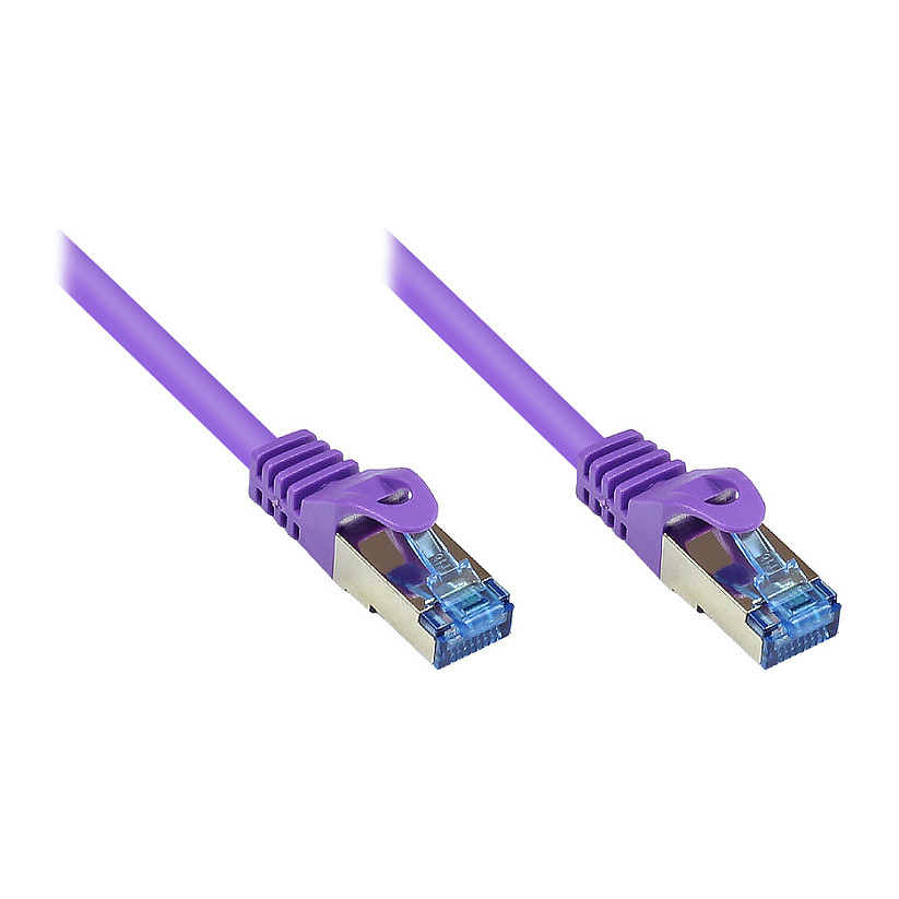 Mrežni kabel GOODCONNECTIONS Cat. 6A S/FTP (0.25m, 500MHz, LSZH, ljubičasti)