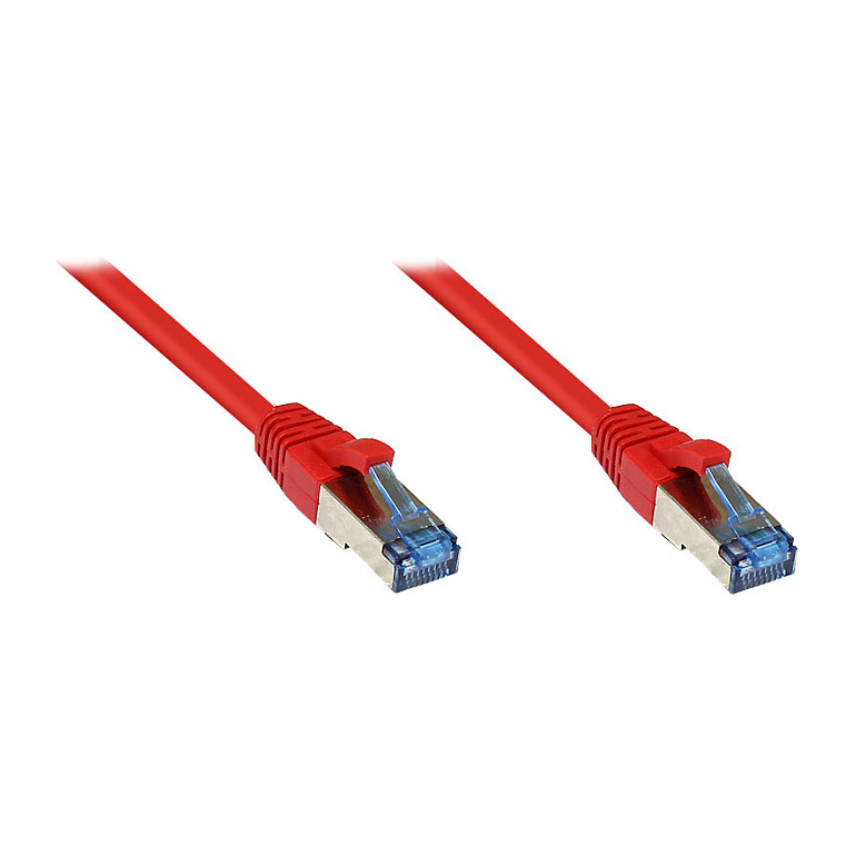 Mrežni kabel GOODCONNECTIONS Cat. 6A S/FTP (0.25m, 500MHz, LSZH, Crveni)-0
