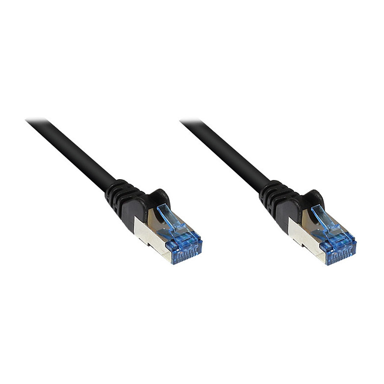 Mrežni kabel GOODCONNECTIONS Cat.6A S/FTP (0.5m, 500MHz, LSZH, crni)-0