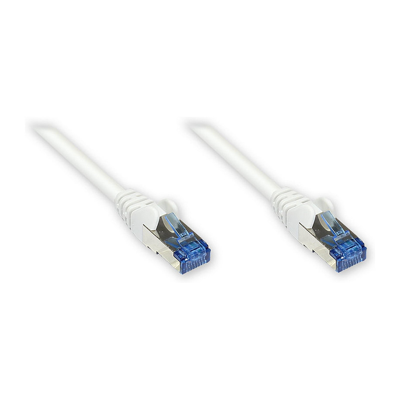 Mrežni kabel GOODCONNECTIONS Cat. 6A S/FTP (1m, bijeli, LSZH, 500 MHz)-0