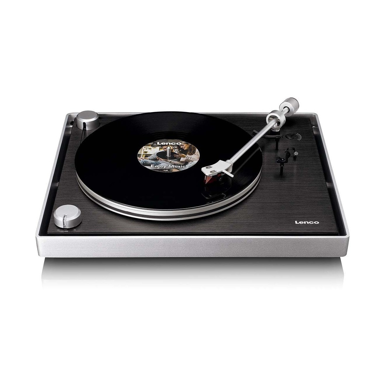 Gramofon LENCO L-455BK (Ortofon 2M RED, USB, Remenski pogon)-1