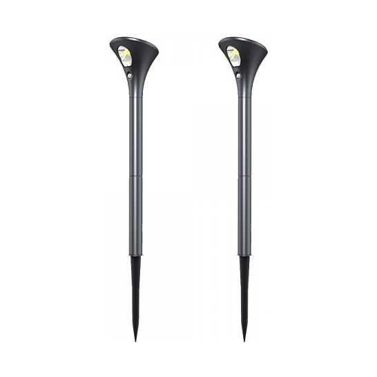 Solarna vrtna lampa SYNERGY 21 (2 komada, nehrđajući čelik, IP44, do 8h rada)-1