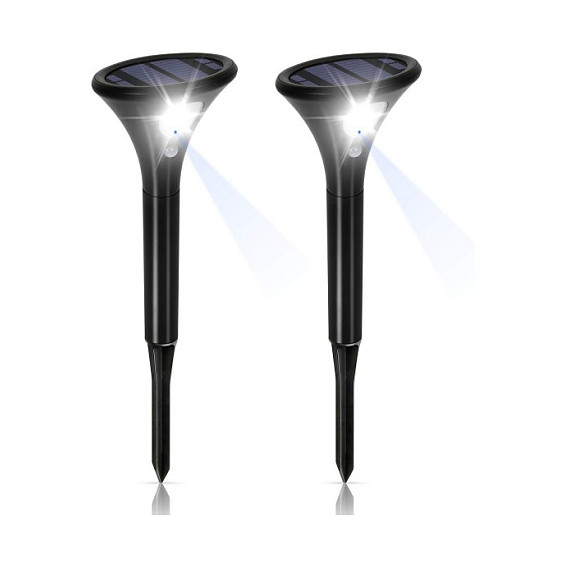 Solarna vrtna lampa SYNERGY 21 (2 komada, nehrđajući čelik, IP44, do 8h rada)-2