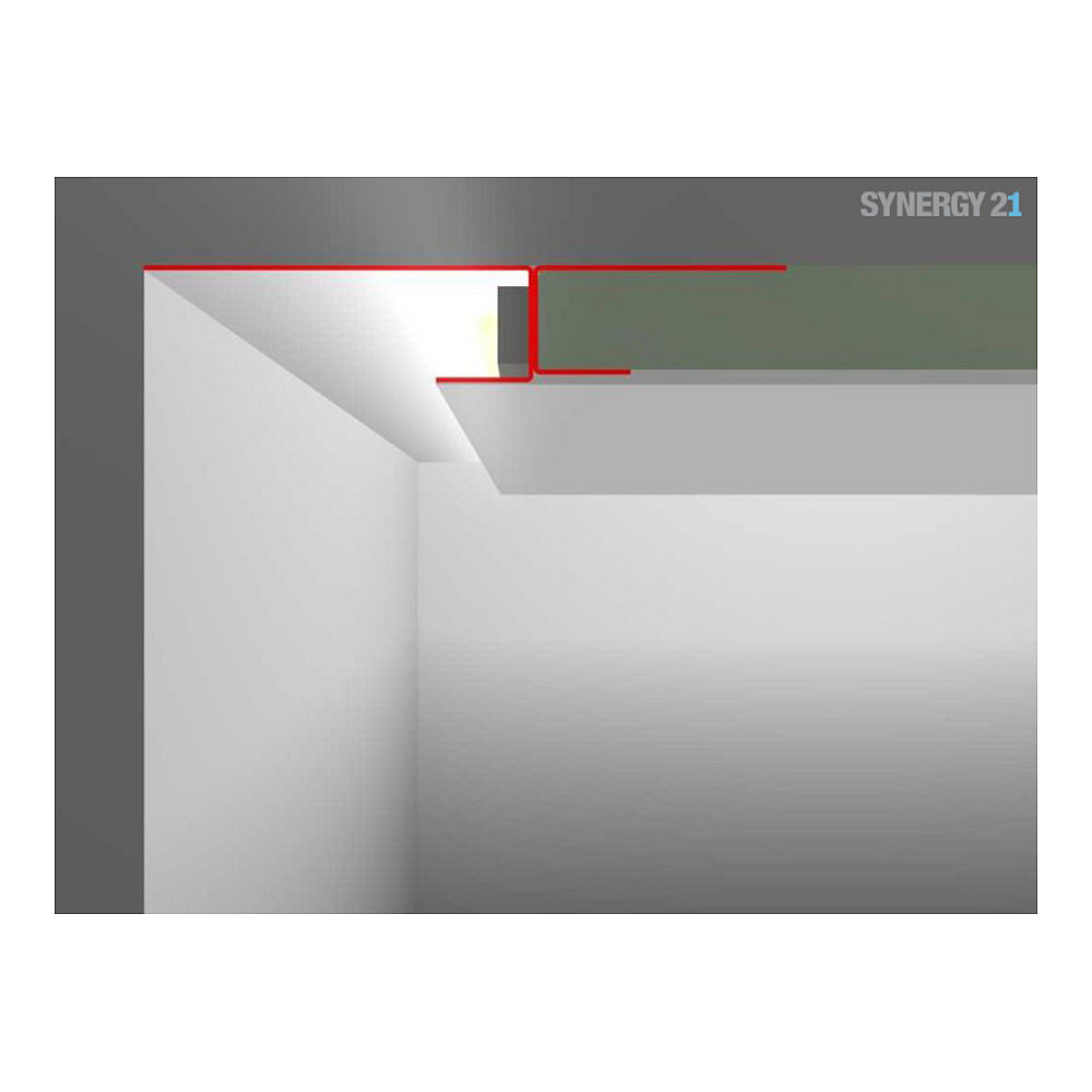 LED profil SYNERGY 21 TYP-B20 (200 cm, za suhu gradnju, cinčani lim)-4