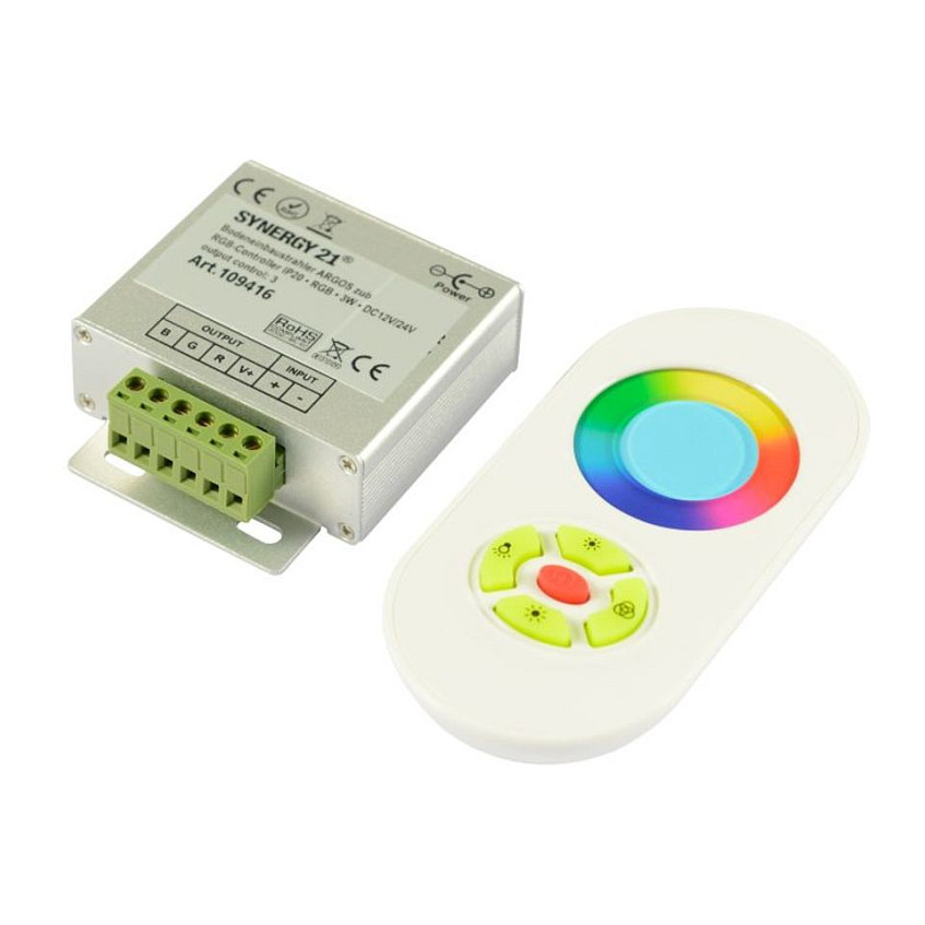 LED ugradbena podna svjetiljka SYNERGY 21 ARGOS (RGB, 12V DC, 0.3W, IP20, Ø 30 mm, Inox)