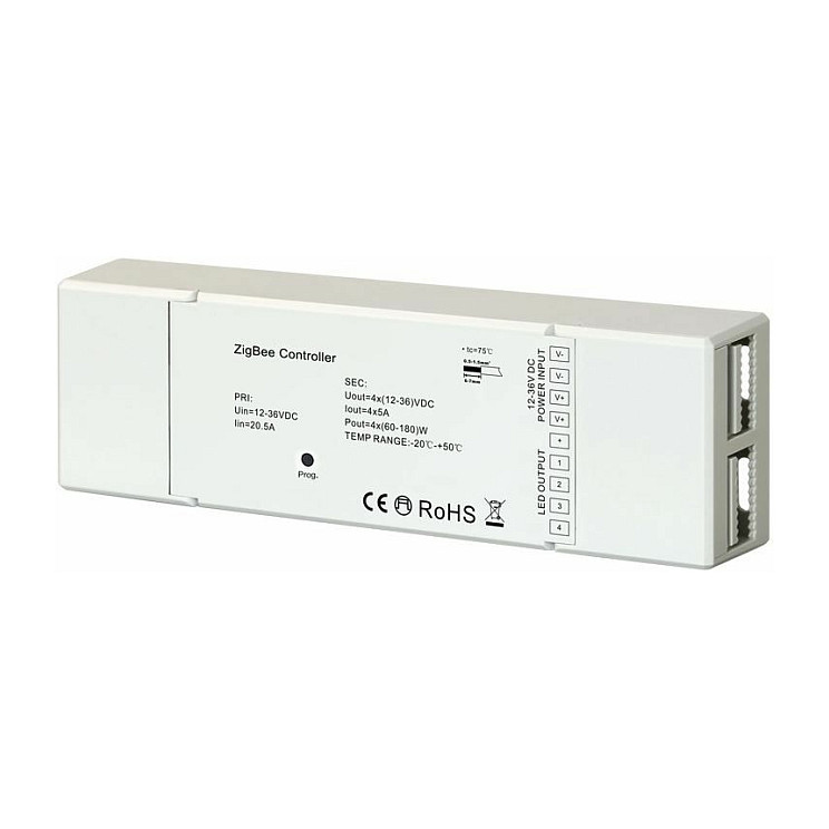 ZigBee LED kontroler SYNERGY 21 EOS 10 (5-kanalni, RGB-CCT, 12-36V)-0
