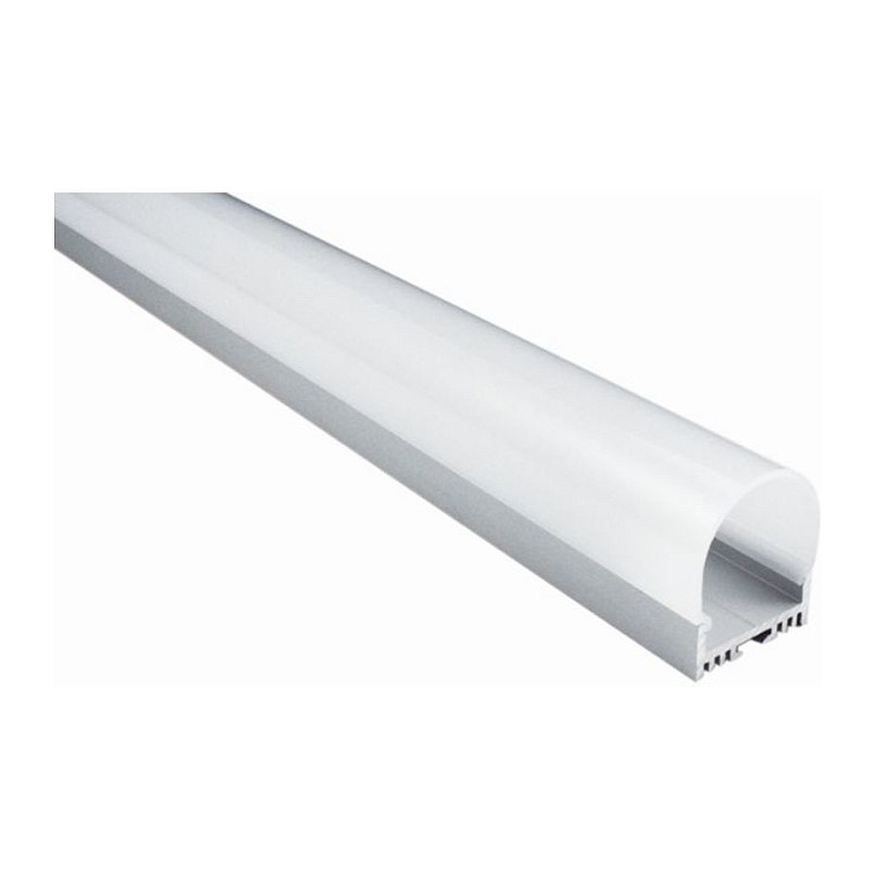LED profil SYNERGY 21 U-Profil ALU044-PC (200 cm, Aluminij, s pokrovom)