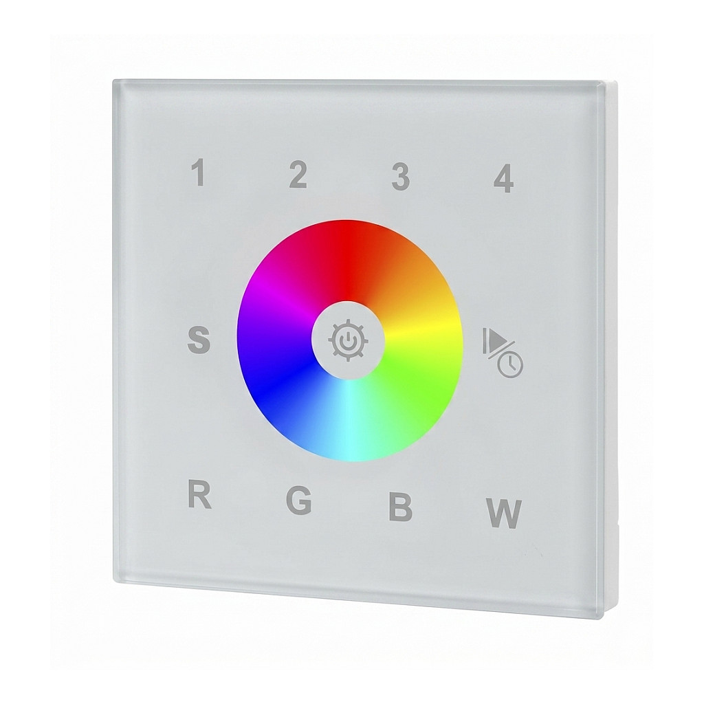 DMX kontroler SYNERGY 21 EOS 03 (DMX512, RGB-W, 4 zone, WiFi, stakleni panel, bijeli)-0