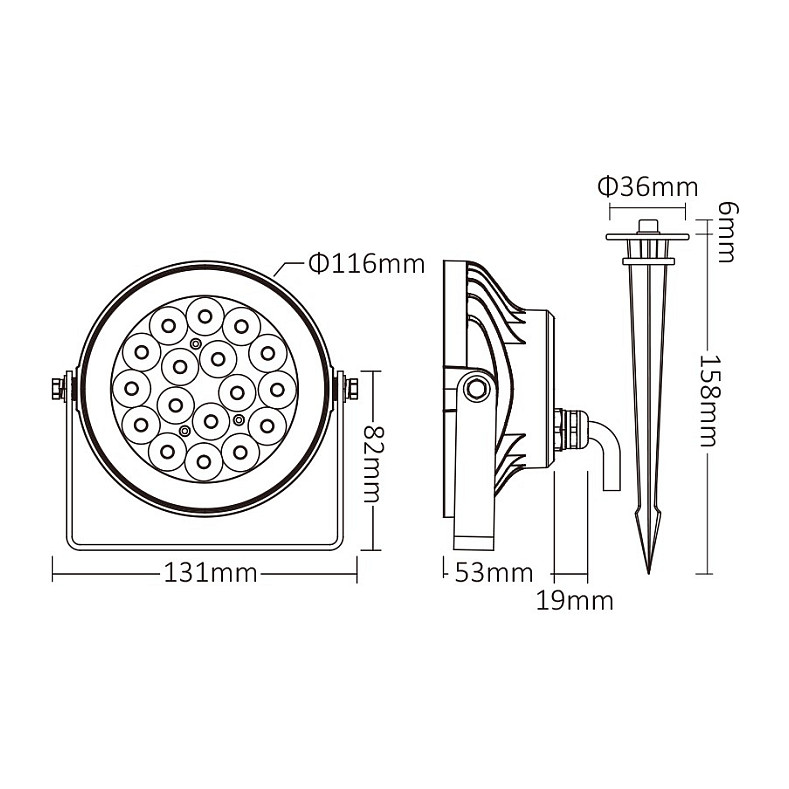 LED Vrtni Reflektor SYNERGY 21 9W (RGB+CCT, Zigbee 3.0, IP66)-3