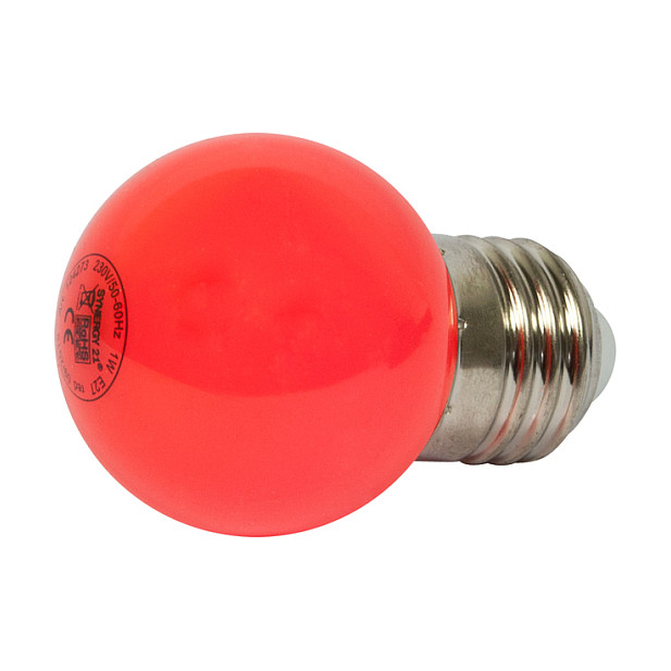 LED žarulja SYNERGY 21 G45 E27 (1W, crvena, za svjetlosne lance)-0