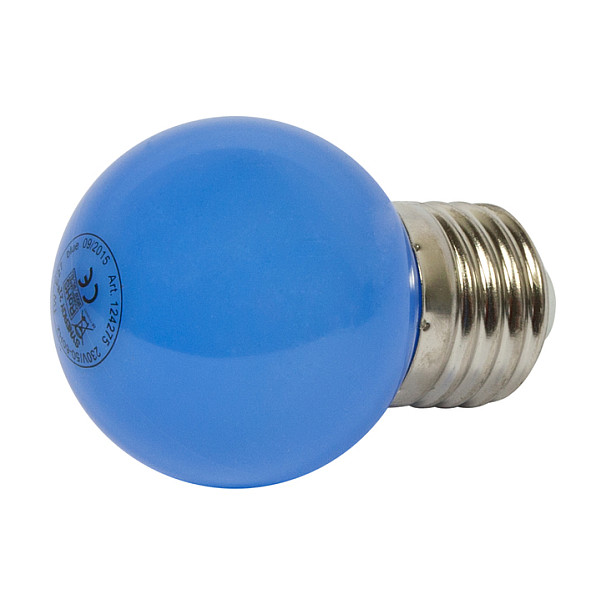 LED Žarulja SYNERGY 21 Retrofit G45 (E27, 1W, plava, za svjetlosne lance)-0