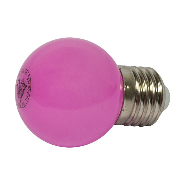 LED žarulja SYNERGY 21 Retrofit G45 (E27, 1W, roza)